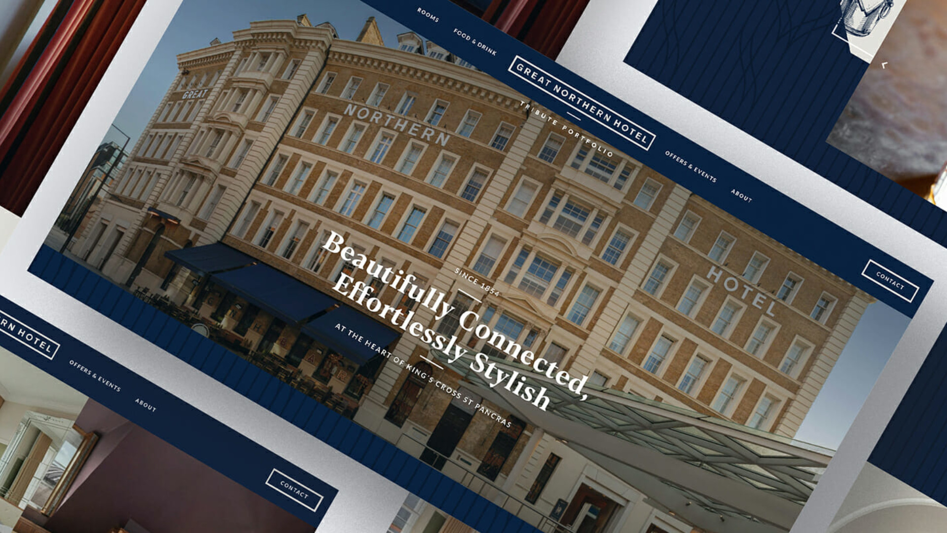 London Hotel Rebrand and web design
